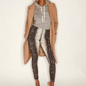 Snakeskin reptile leggings
